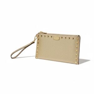 Michael kors Gold Studded Wristlet Clutch
